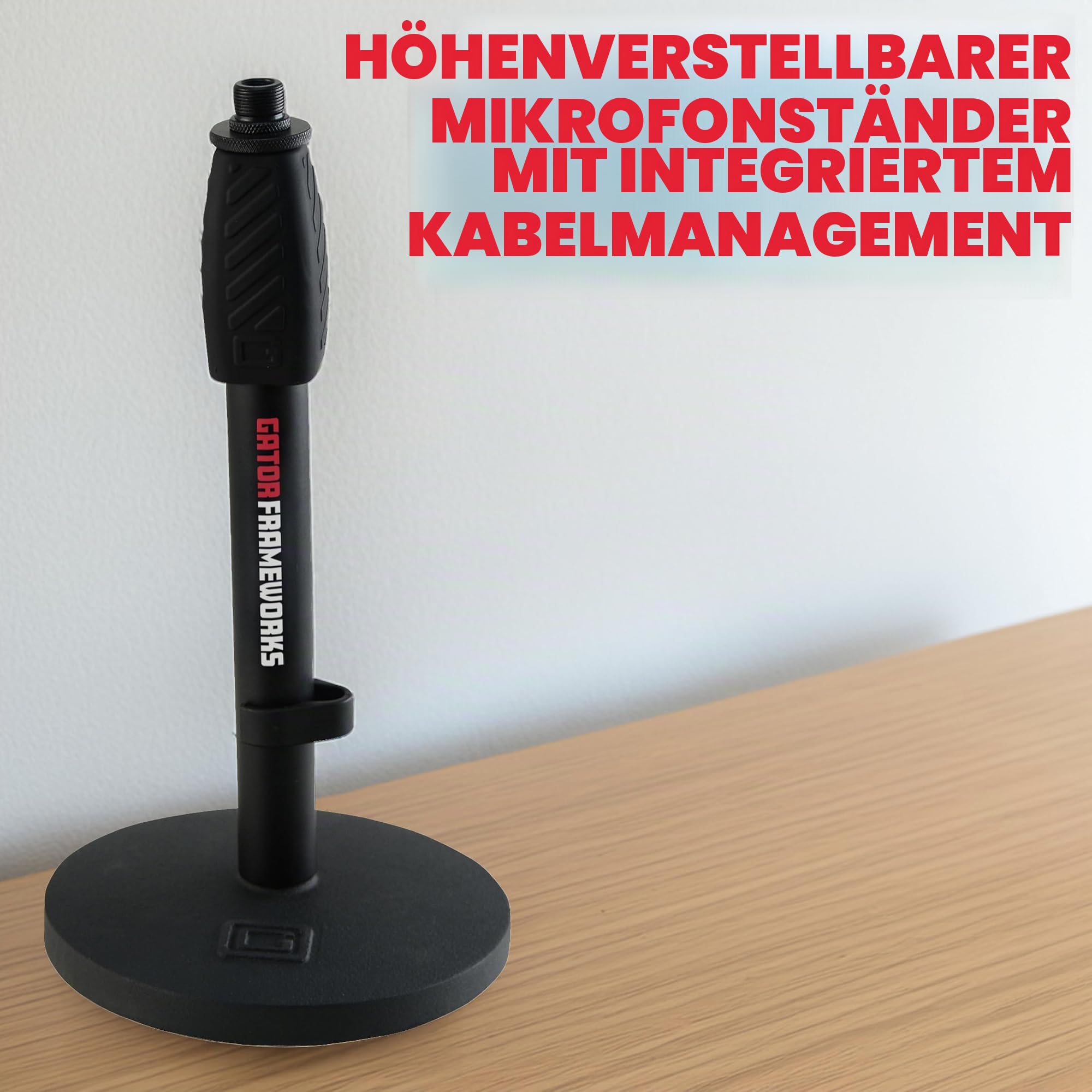 Gator GFW-MIC-0601 Tisch Mikrofonständer höhenverstellbar schwarz