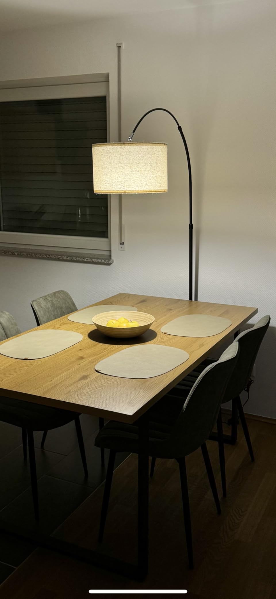 Modlicht Jasmin Bogenlampe Stehlampe Beige 165-180cm E27