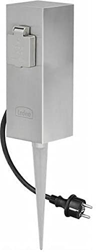 Ledino Ledar Connect S2 Steckdosensäule Edelstahl 2-fach Outdoor