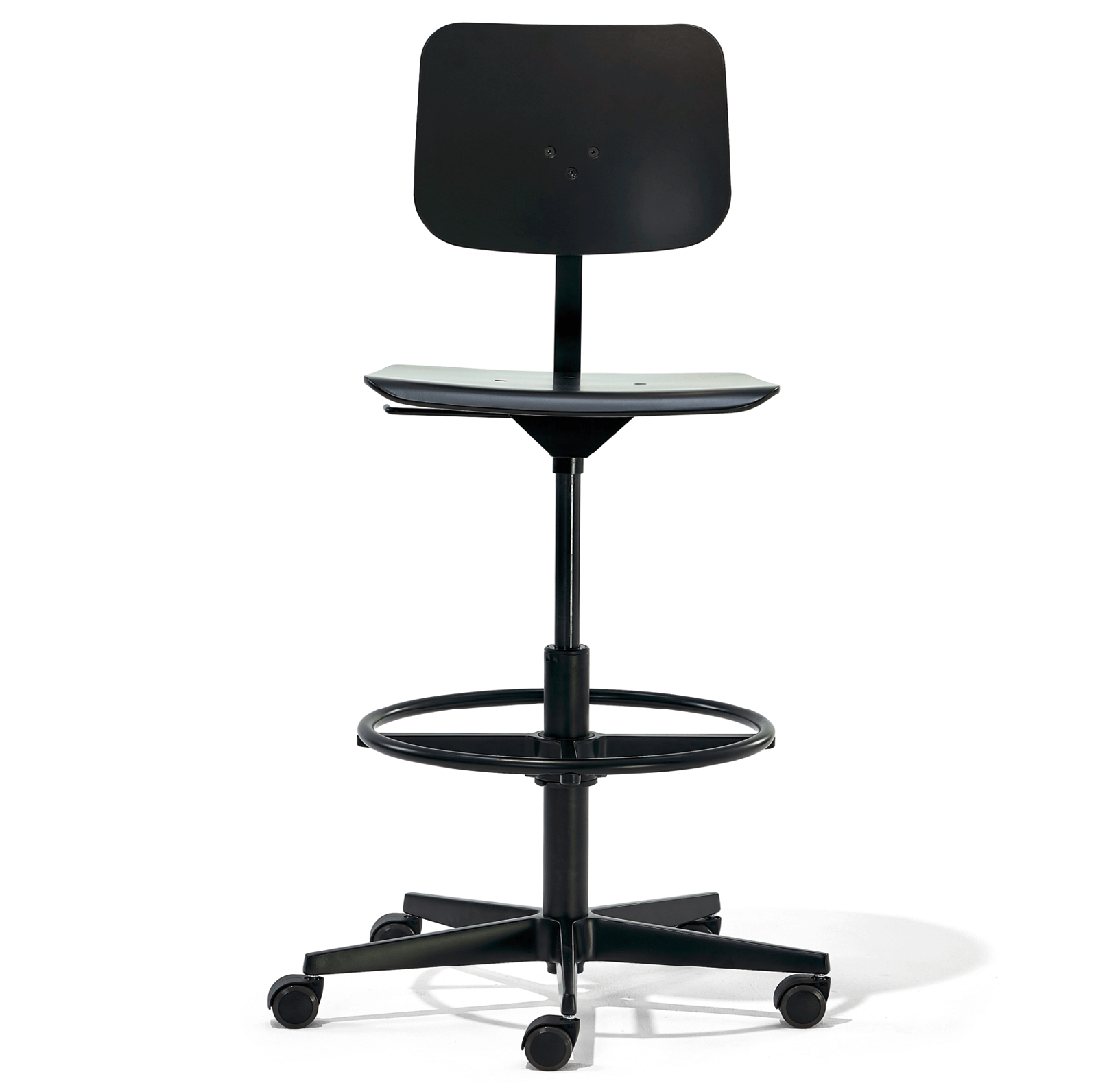 Richard Lampert Mr. Square High Chair Stuhl mit Rollen