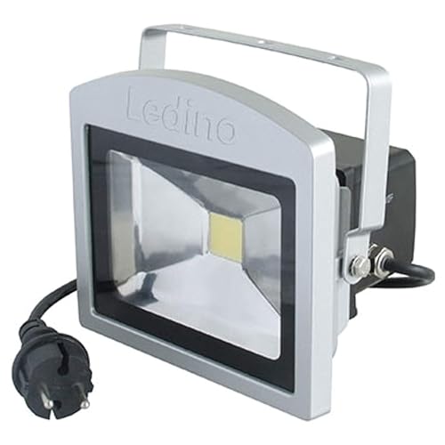 Ledino Benrath LED-Notlichtstrahler 10W 6500K silber