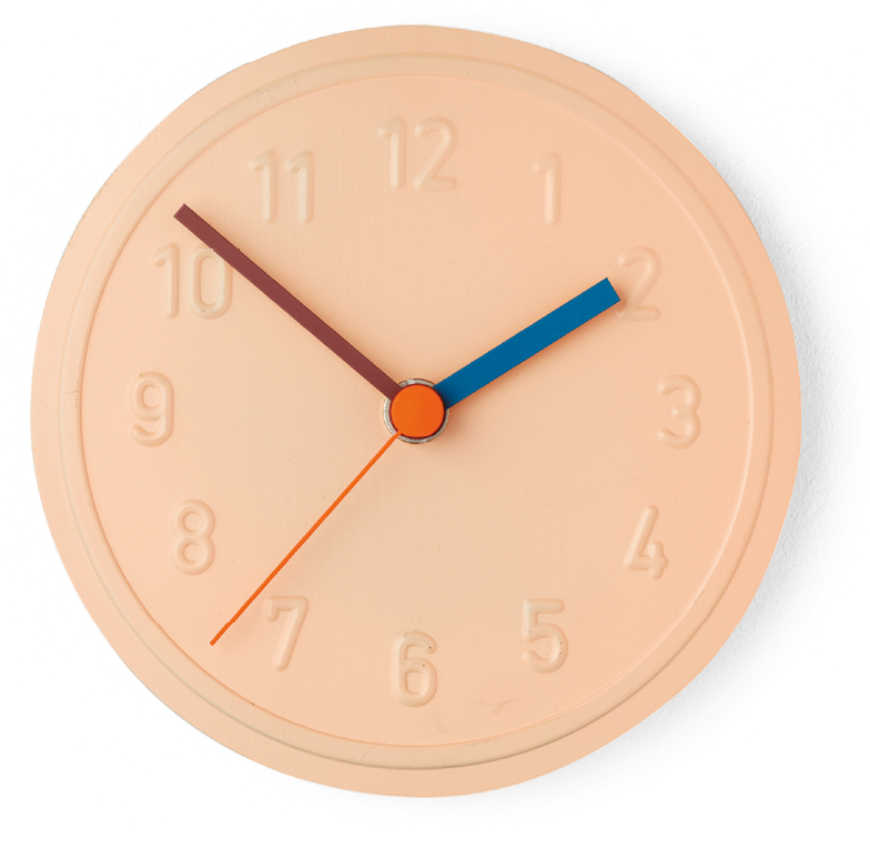 Richard Lampert ALU ALU Wanduhr Aluminium Quarzuhrwerk