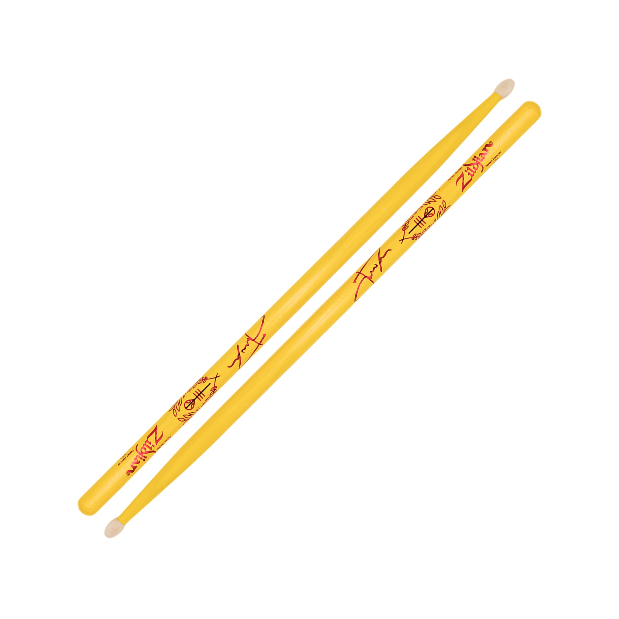 Zildjian Josh Dun Clancy Yellow Drumsticks Gelb
