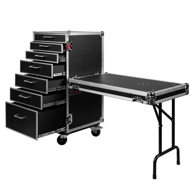 Gator GTOUR-WORKST7 Flightcase 7 Schubladen Tisch 63,5cm