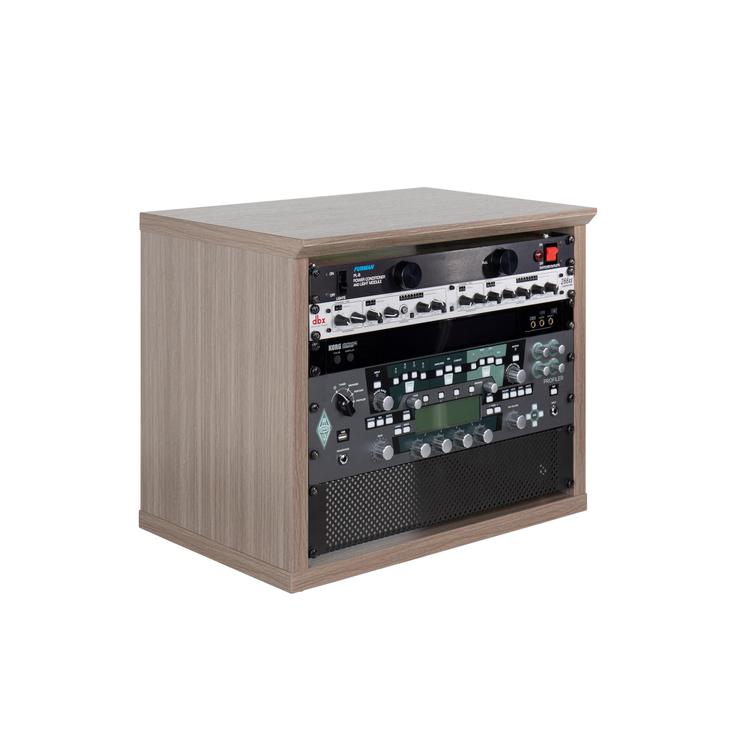 Gator Elite GFW-ELITERK-8U-GRY Studio Rack 8U Driftwood Grey