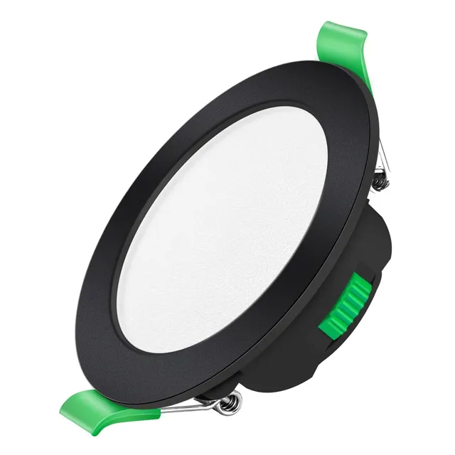 Alusso Recessed Ceiling Light 7W Einbaustrahler Schwarz Dimmbar