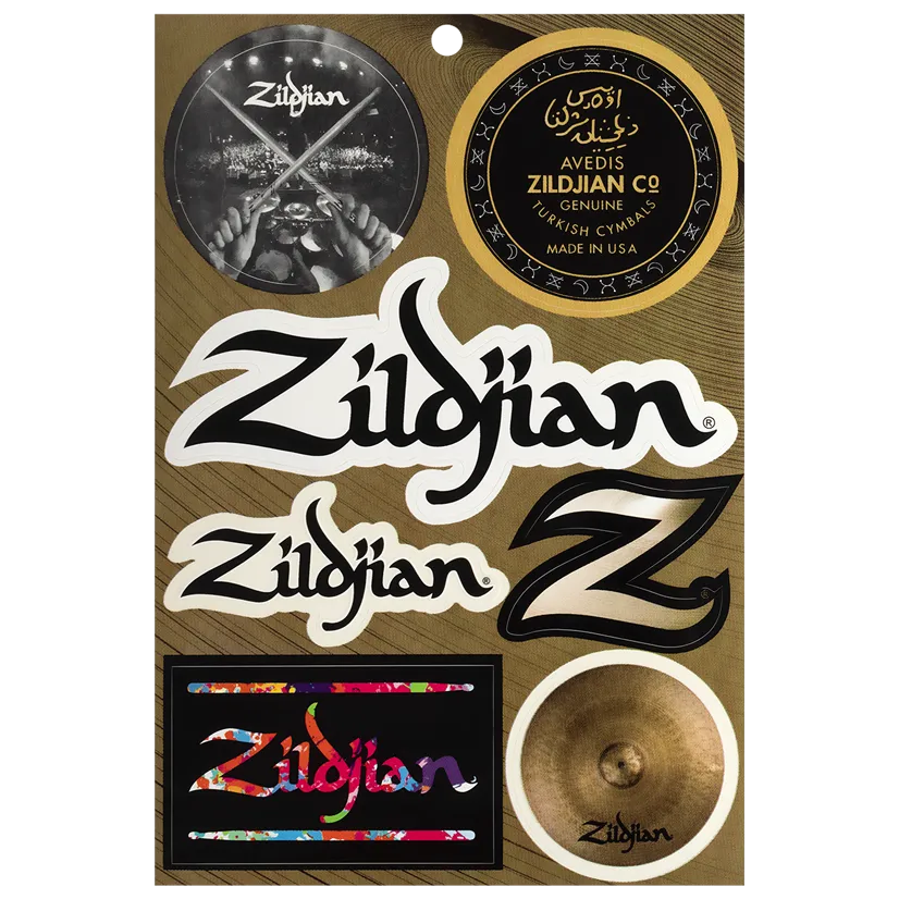 Zildjian Apparel & Gifts Vinyl Sticker Sheet 7 Aufkleber wetterfest