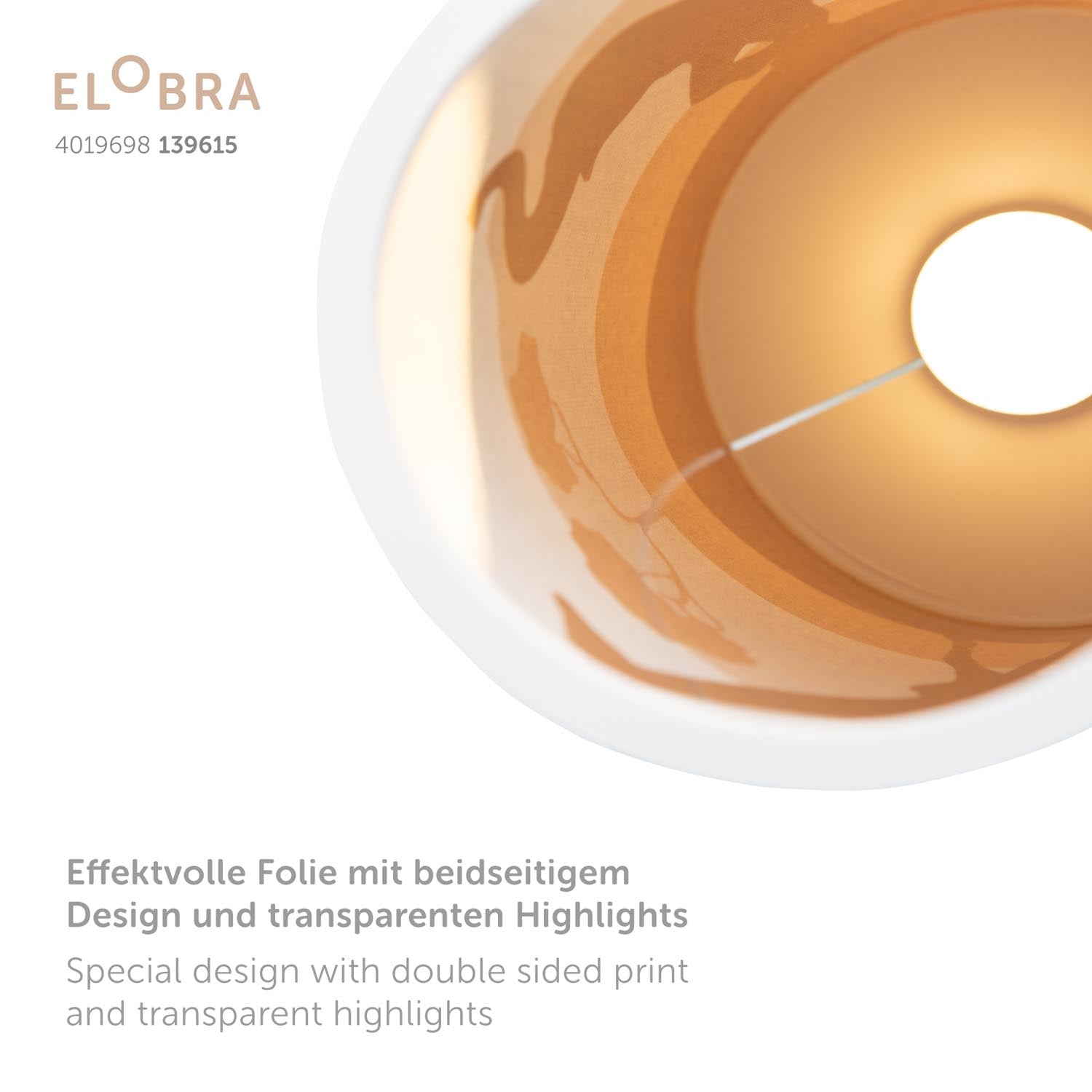Elobra 25-15 Scandi Savanne Tischleuchte orange LED