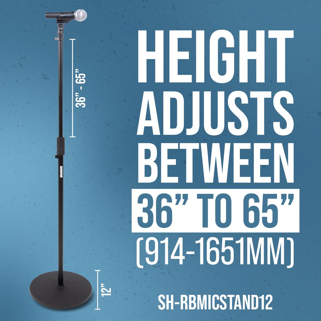 Shure by Gator SH-RBMICSTAND12 Mikrofonständer 12" schwarz