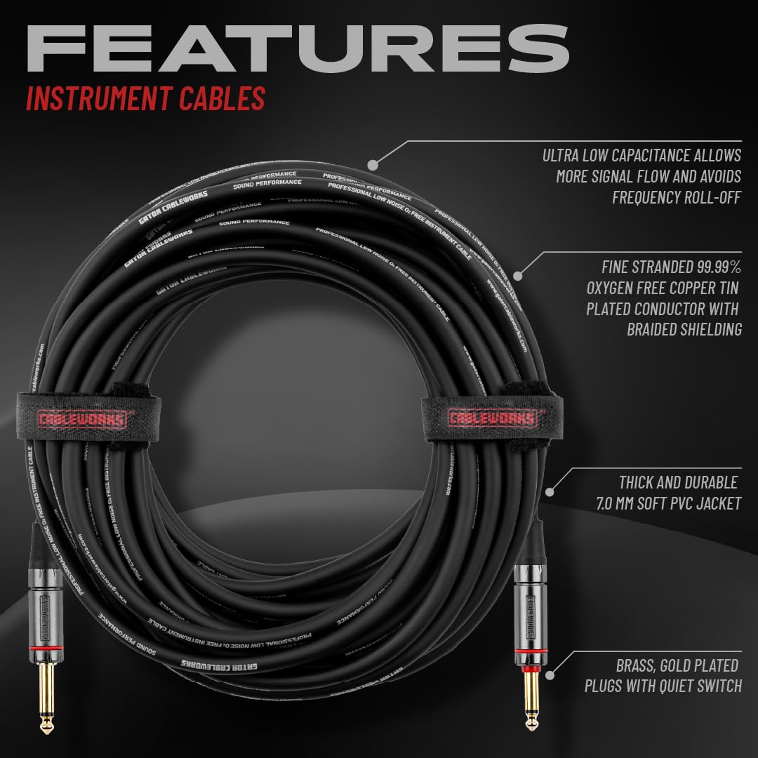Gator Cableworks GCWH-INS-20QT Instrumentenkabel 6m