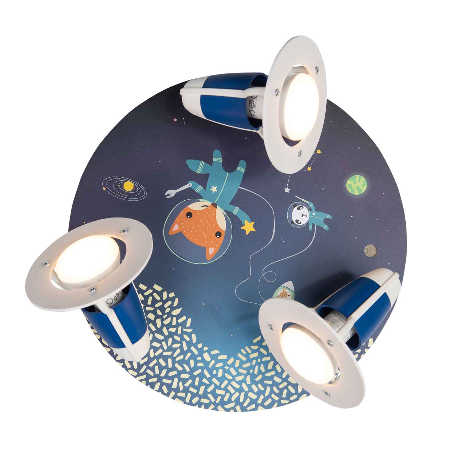 Elobra Kids Little Astronauts Space Mission Deckenstrahler blau