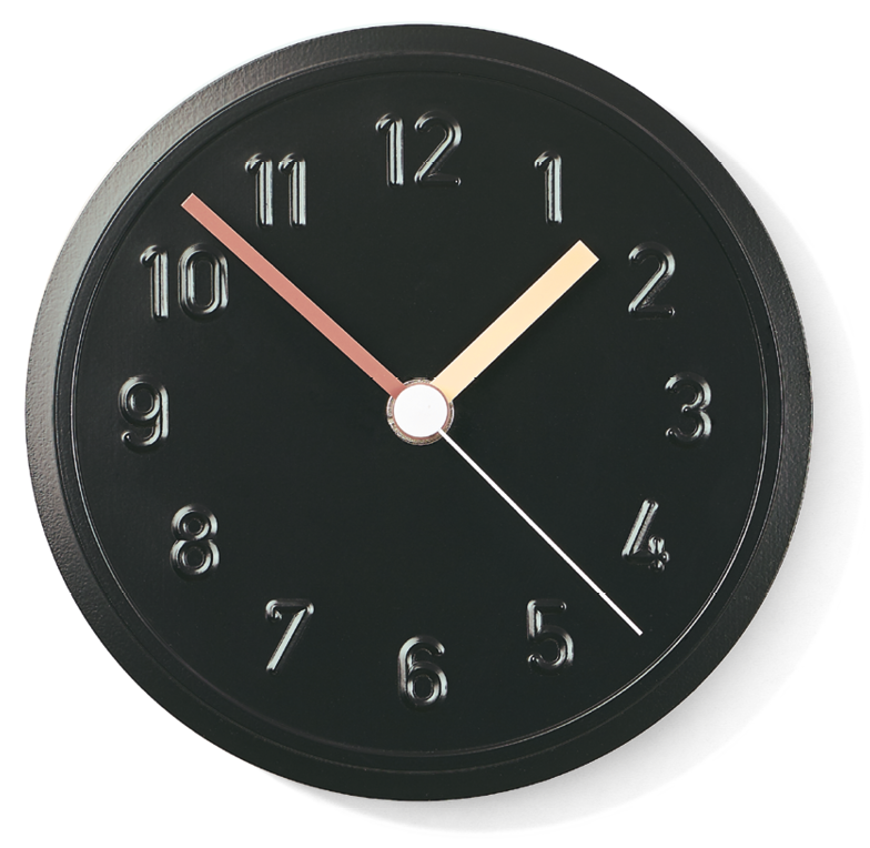 Richard Lampert ALU ALU Wanduhr Aluminium Quarzuhrwerk