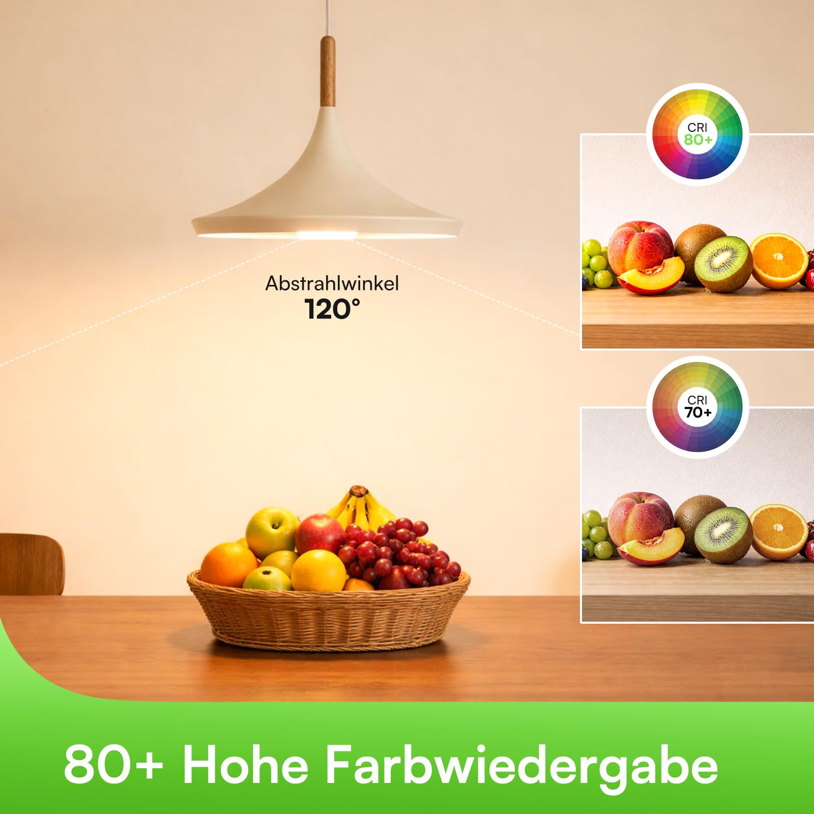 Alusso GU10 LED Lampe 5W Warmweiß 3000K 10 Stück