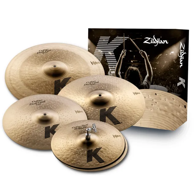 Zildjian K Custom Dark Cymbal Pack 14-20 dunkel