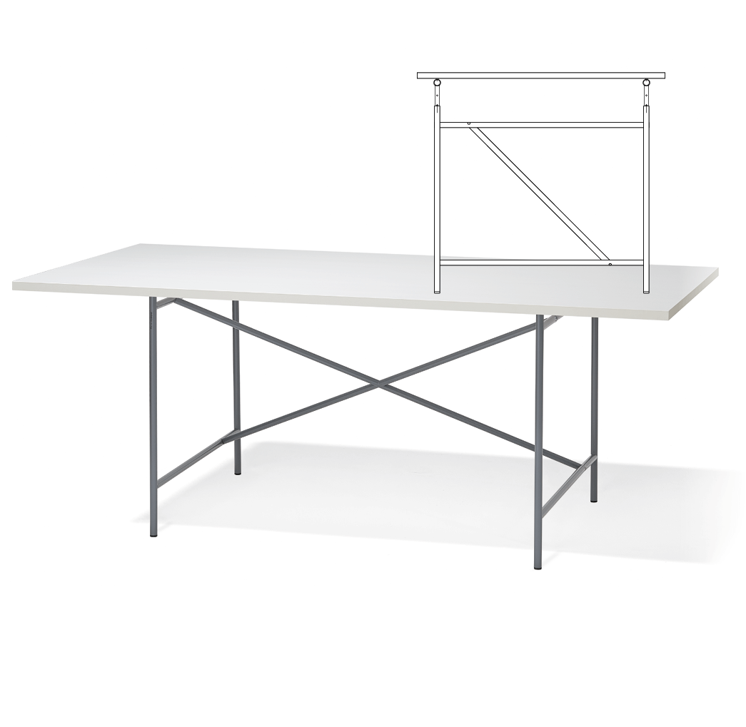 Richard Lampert Eiermann 1 Tisch Basaltgrau Gebrauchsspuren