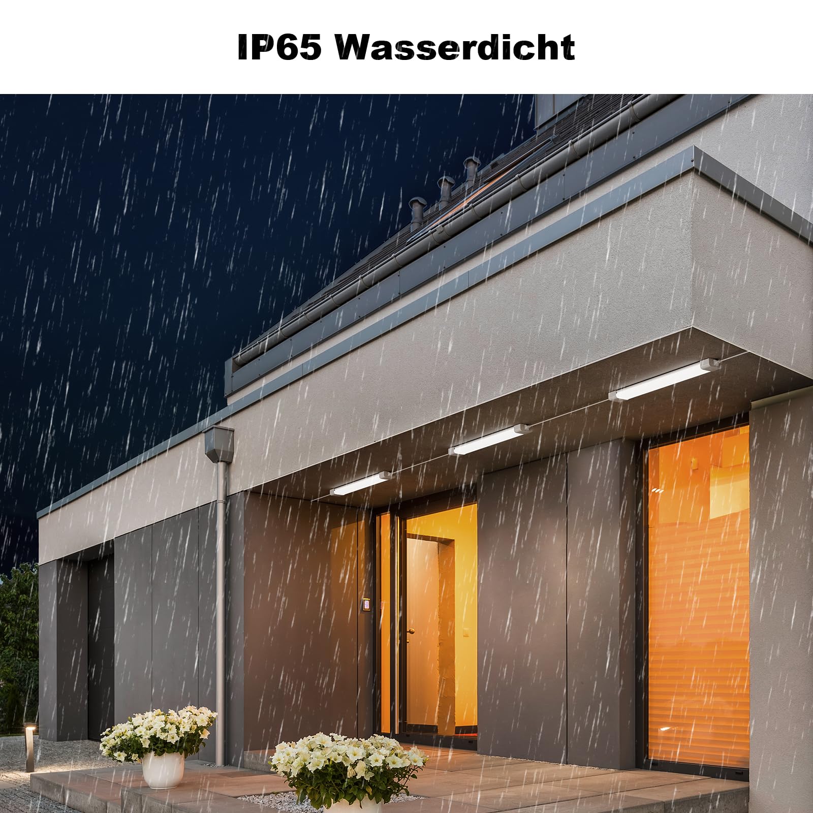 Modlicht LED Feuchtraumleuchte 150cm Kaltweiß 2 Stück