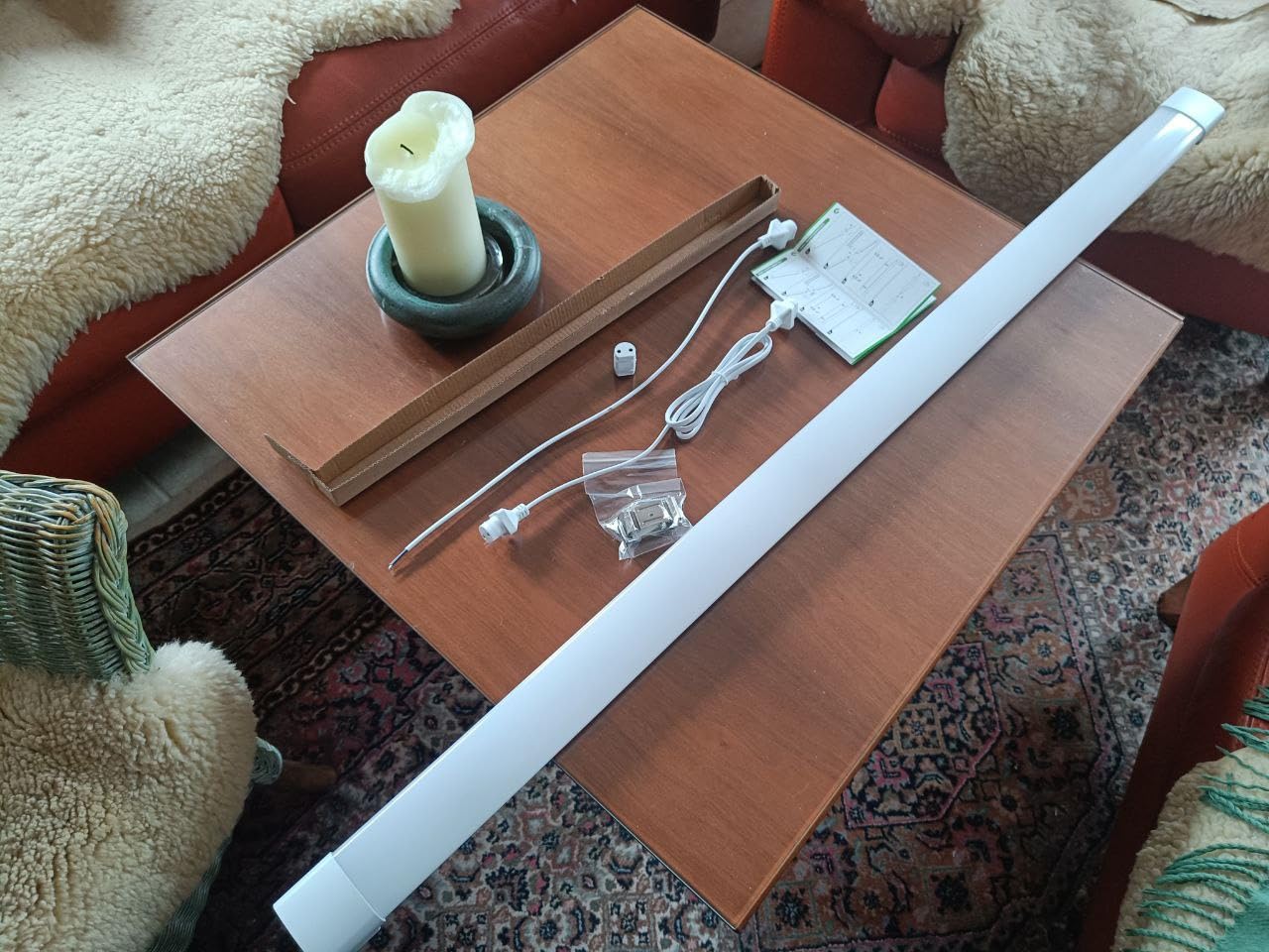 Modlicht LED Feuchtraumleuchte 150cm kaltweiss 4er Set 5000K