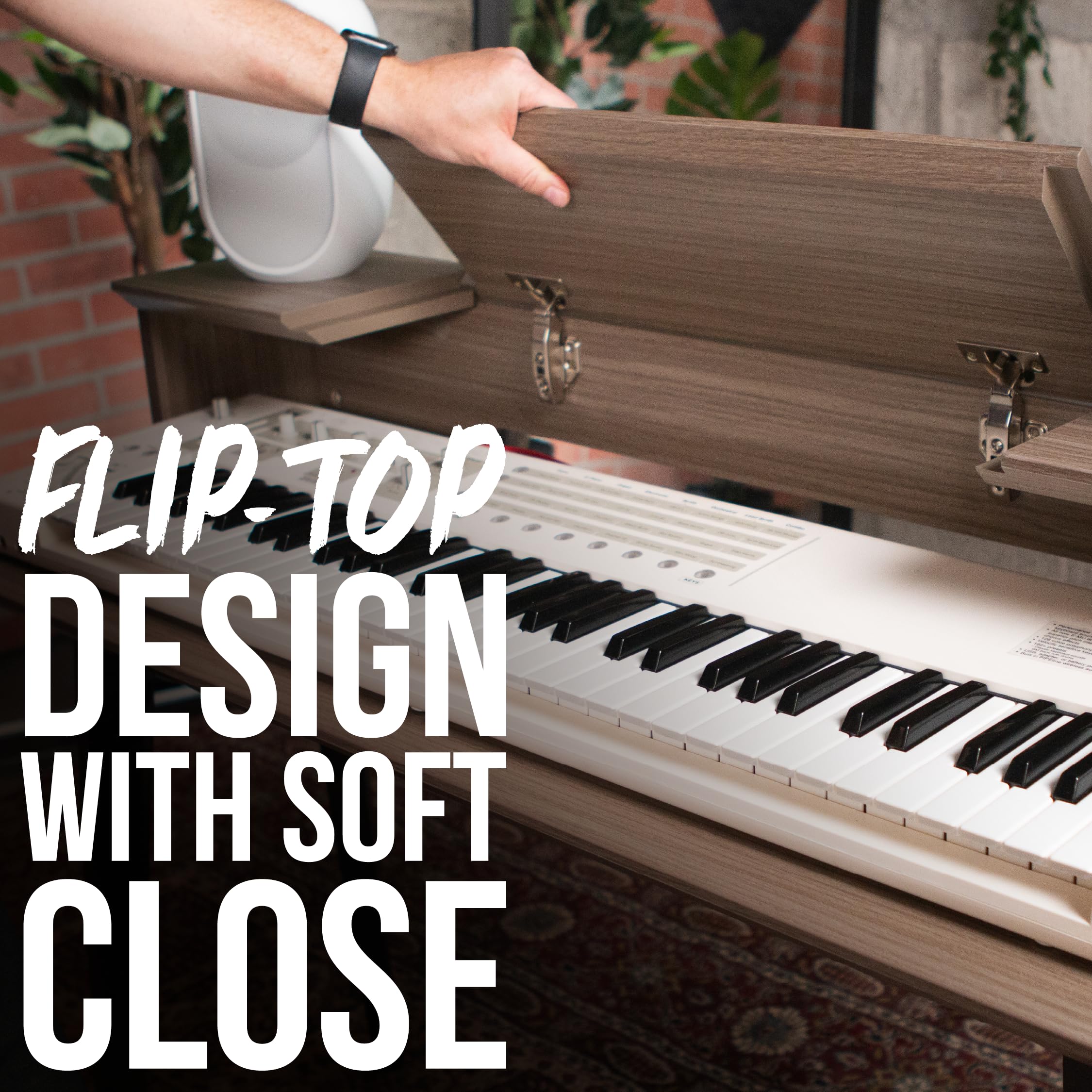 Gator Frameworks Elite Keyboardtisch 88 Ahorn Holz