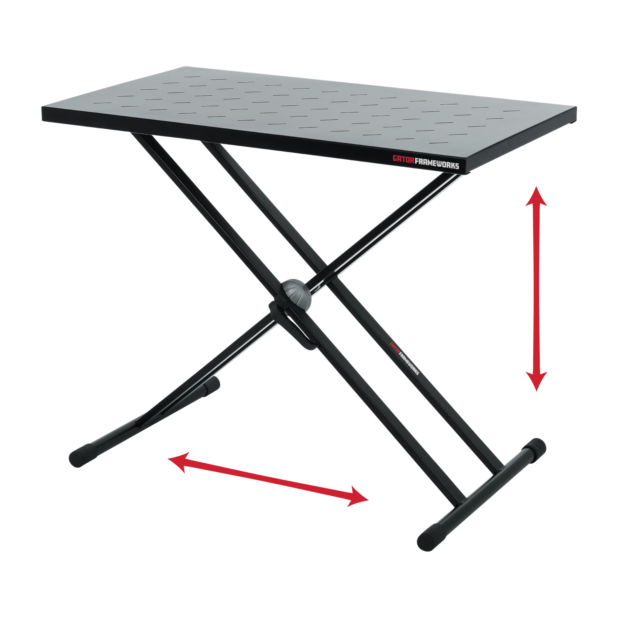 Gator Frameworks GFW-UTL-XSTDTBLTOPSET DJ-Tisch Stahl 68kg