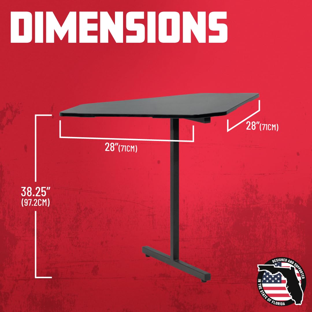 Gator Frameworks GFW-DESK-CRNR Eckschreibtisch Schwarz
