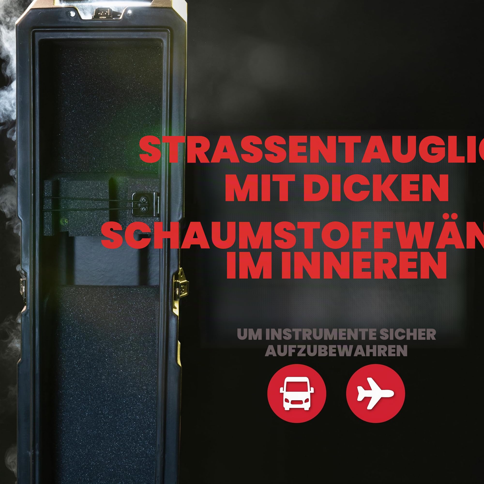 Gator Guitar GTR-MINIVAULT-E2 Flightcase 2 E-Gitarren schwarz
