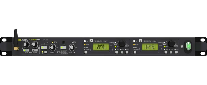INTUSONIC INTUGRID HMA72 Zonenmixer 2-Zonen Audio Matrix