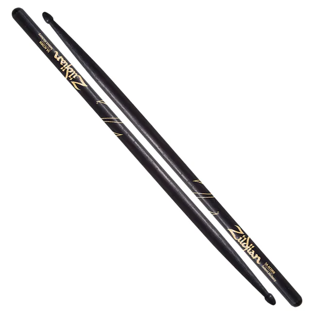 Zildjian 5A Acorn Tip Drumsticks Hickory Schwarz