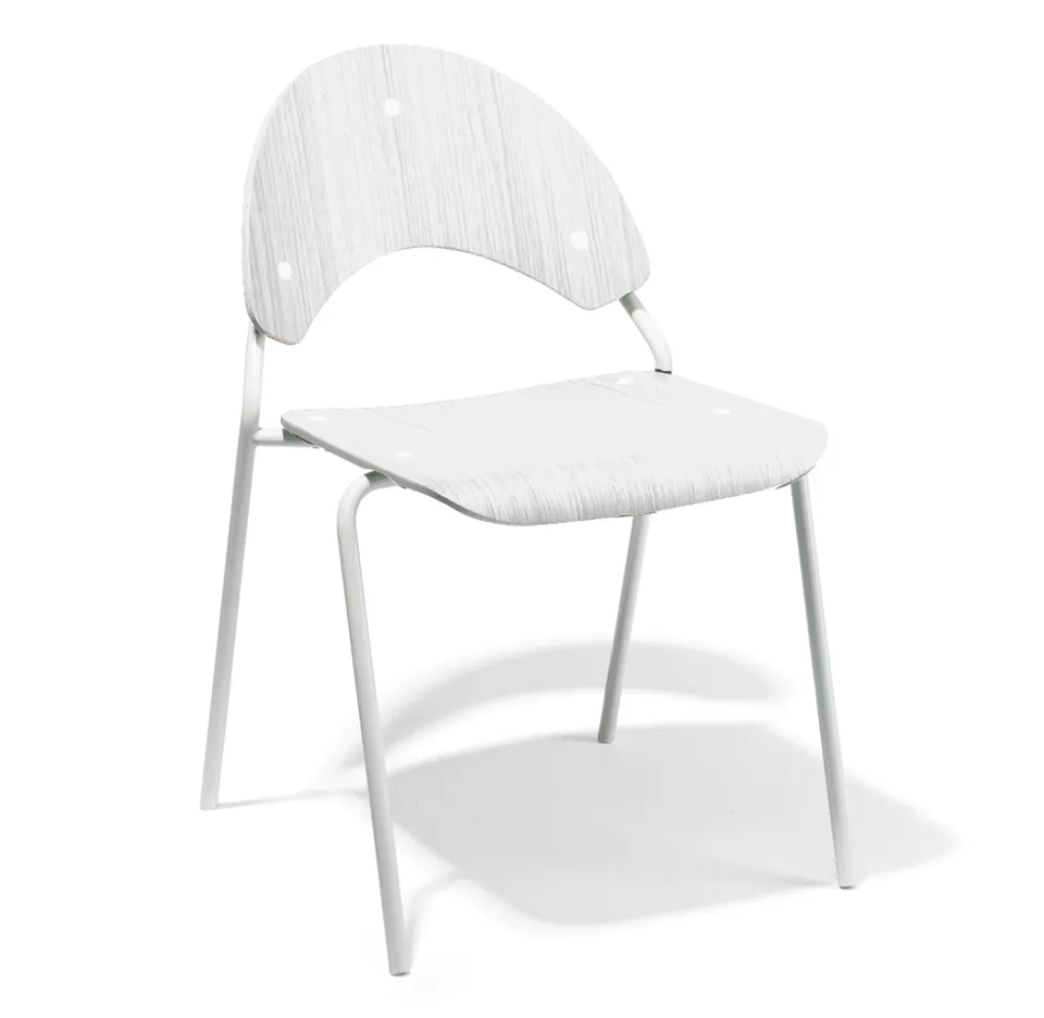 Richard Lampert Frog Stuhl Weiß Eiche Messemuster