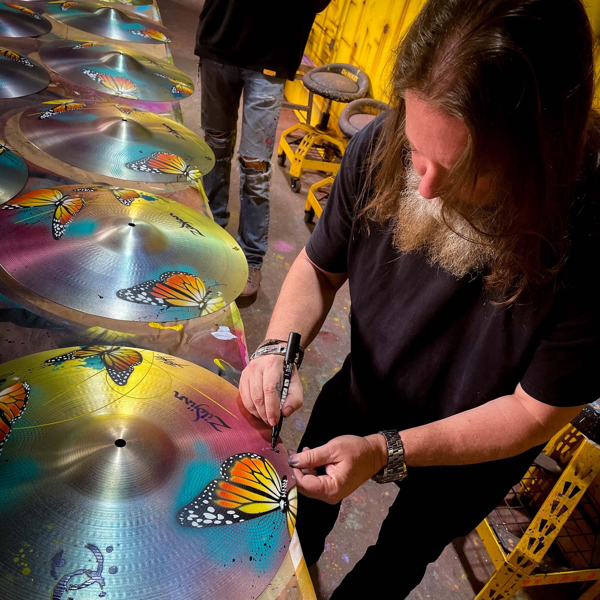 Zildjian X Risk Cymbal Print Bild limitiert gerahmt