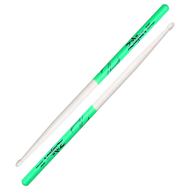 Zildjian 5B Maple Green DIP Drumsticks Ahorn grün