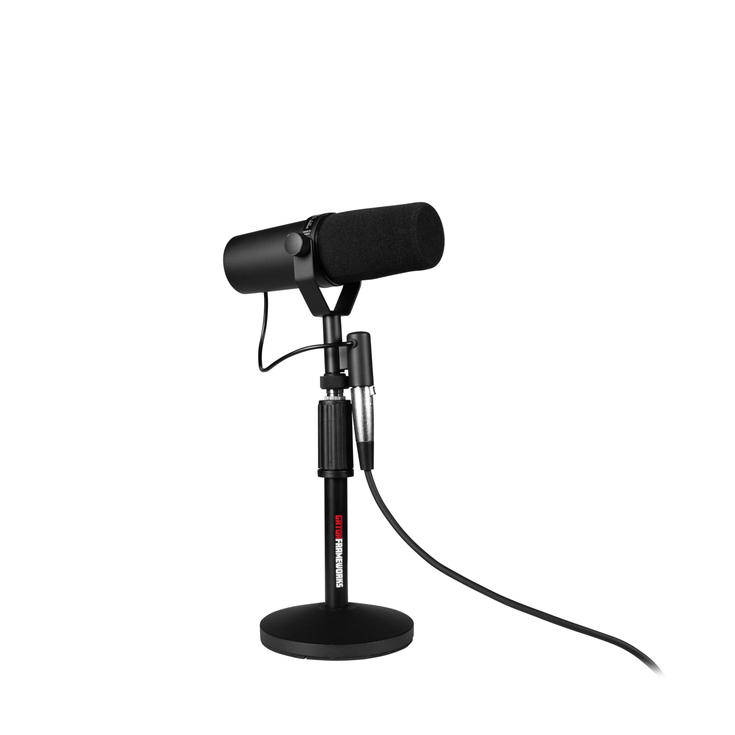 Gator Microphones Desktop-Ständer 2er-Pack mit XLR-Kabel