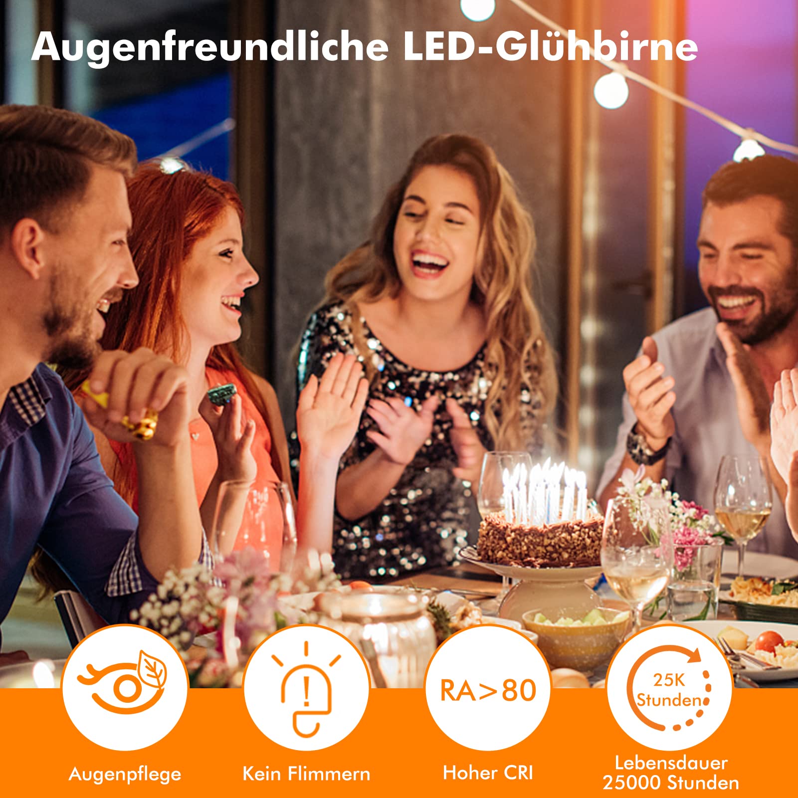 Alusso Bulb E27 LED Glühbirne 12W Warmweiß 3000K 10er-Pack