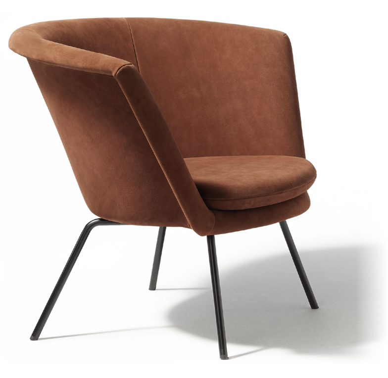 Richard Lampert H57 Sessel Herbert Hirche Interbau Stoff