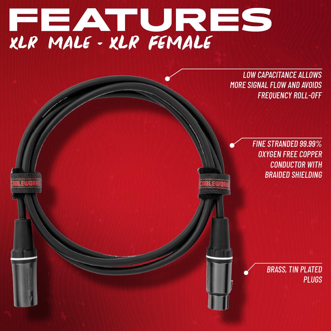 Gator Cables GCWC-XLR-06 Mikrofonkabel 1,8m Kupfer