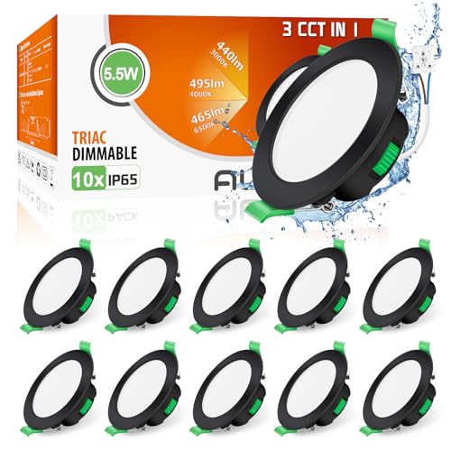 Alusso Recessed Ceiling Light LED Leiste 120cm 11er Set 4800lm