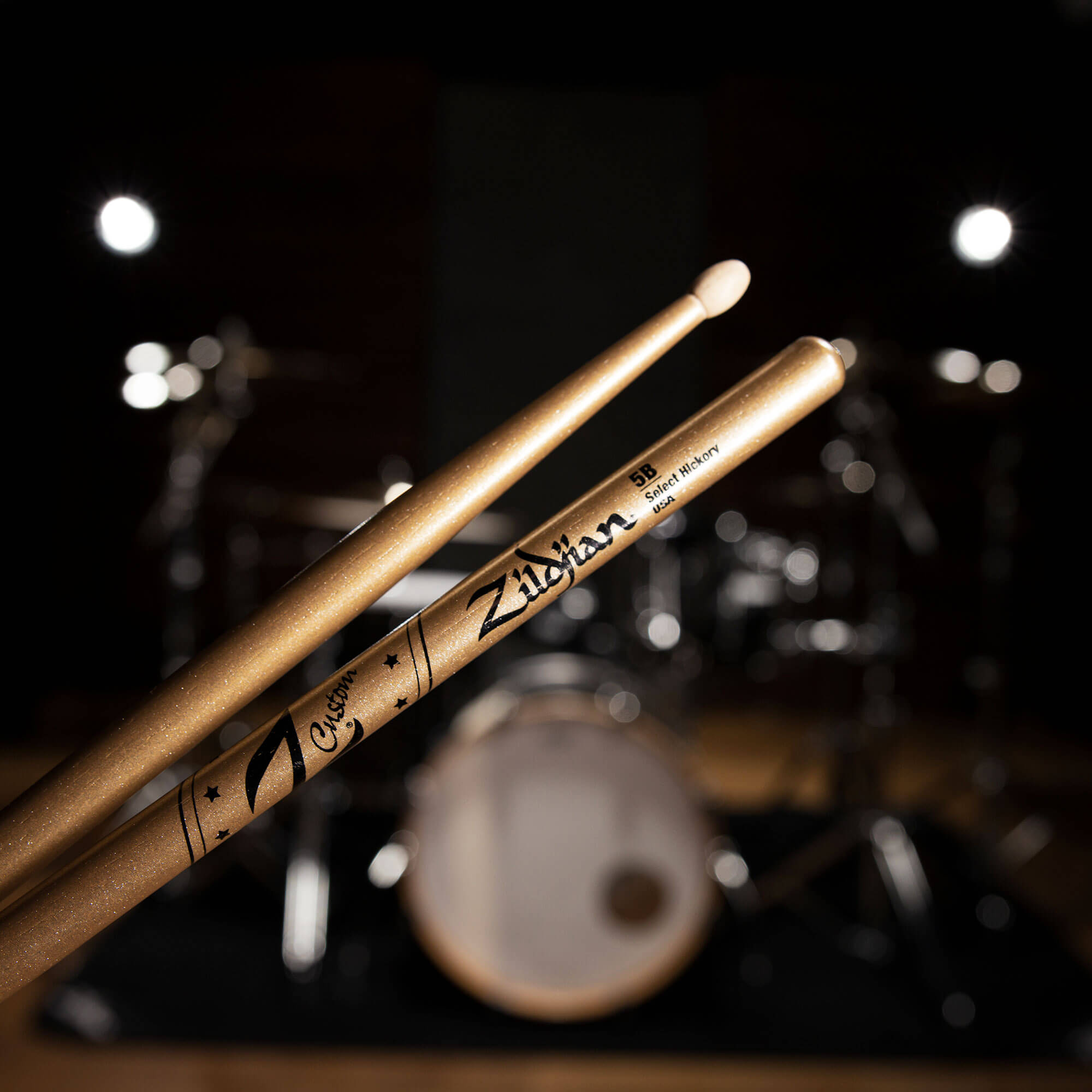 Zildjian Z Custom 5B Gold Chroma Drumsticks Holzspitze