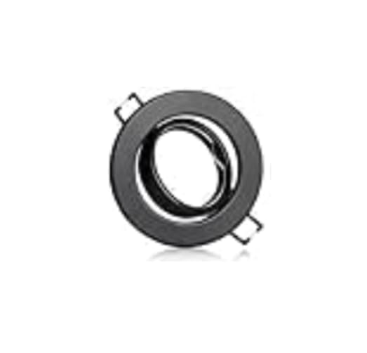 Alusso Recessed Ceiling Light GU10 Einbaurahmen Schwarz schwenkbar