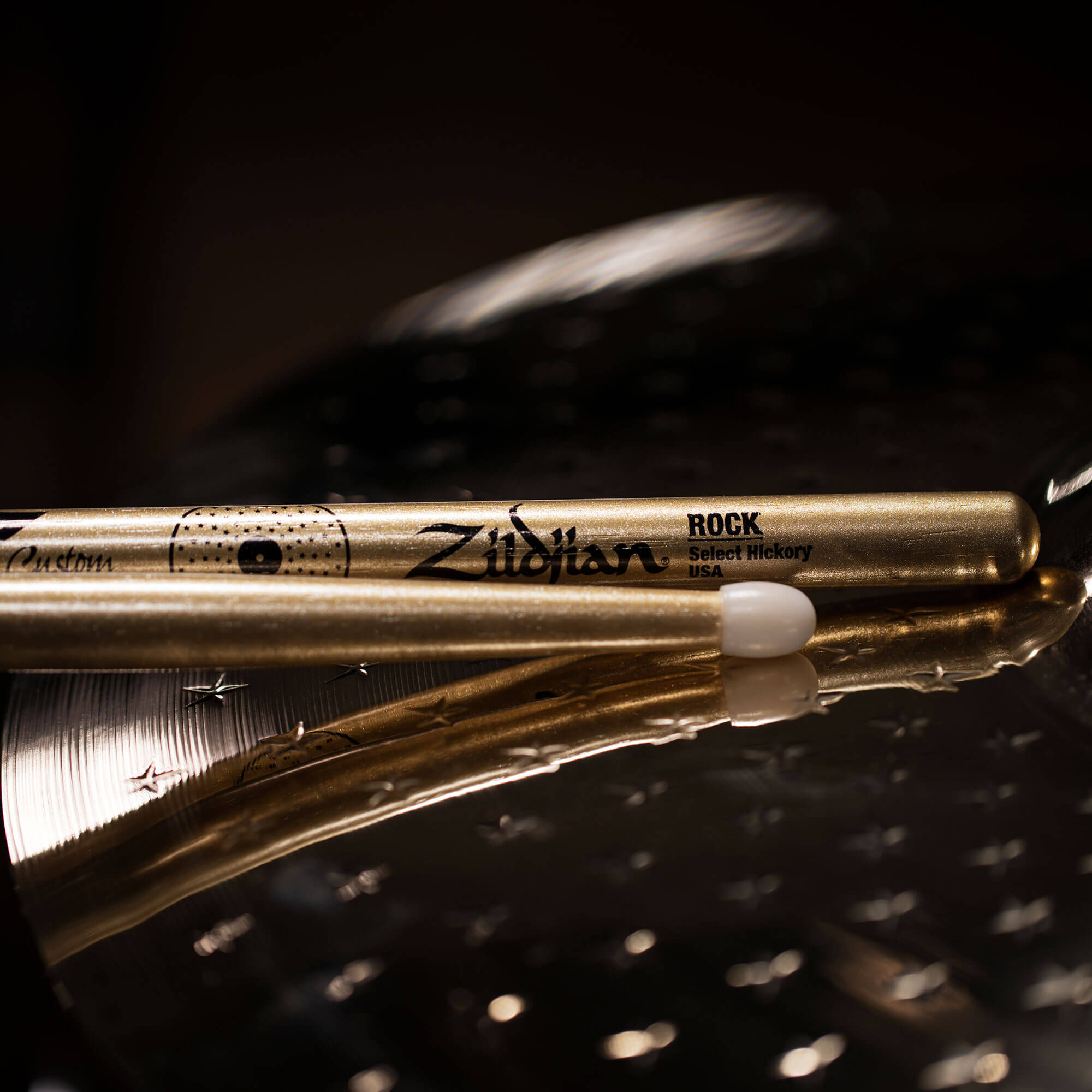 Zildjian Z Custom LE Rock Drumsticks Gold Chroma Nylon Tip