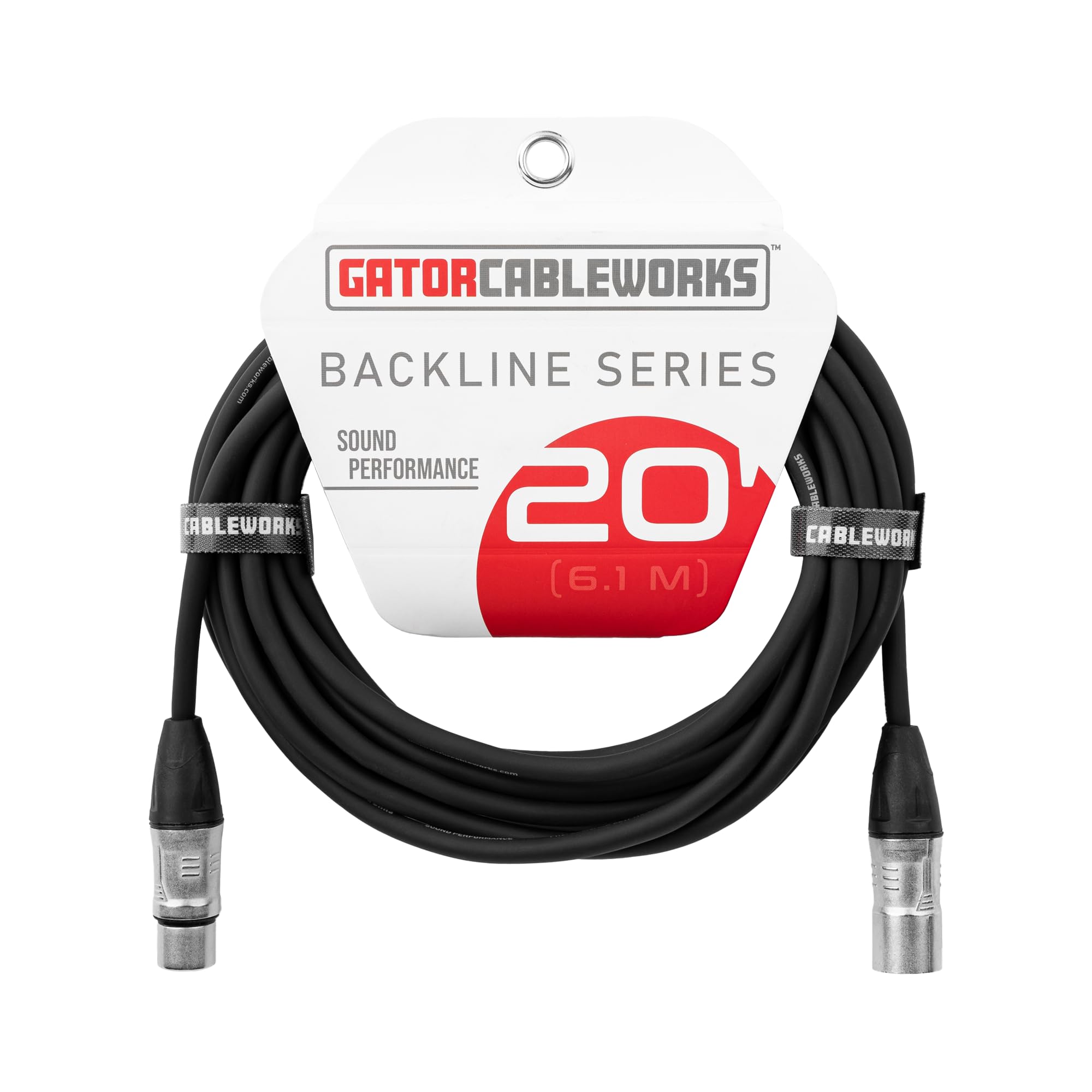 Gator Cables GCWB-XLR-20 XLR-Kabel 6 m Bühnensignal