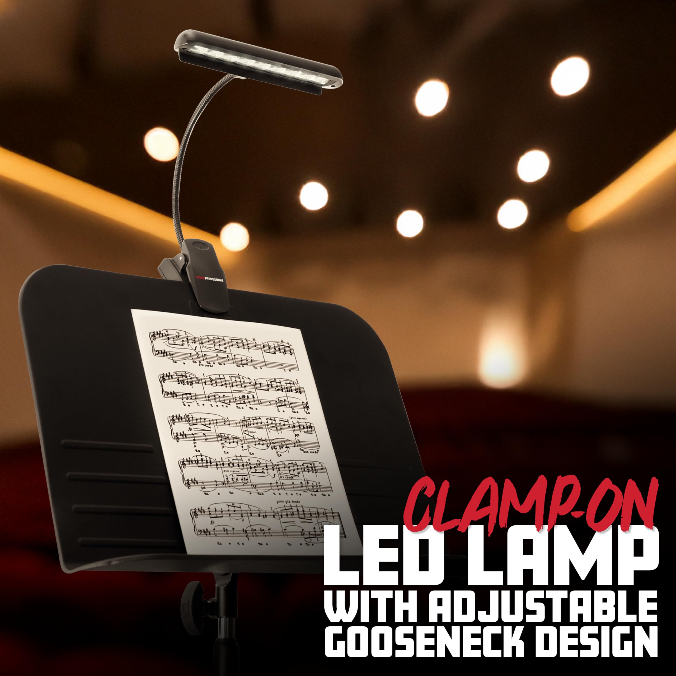 Gator Band GFW-MUS-LED Notenständer Lampe Ansteck-LED-Licht