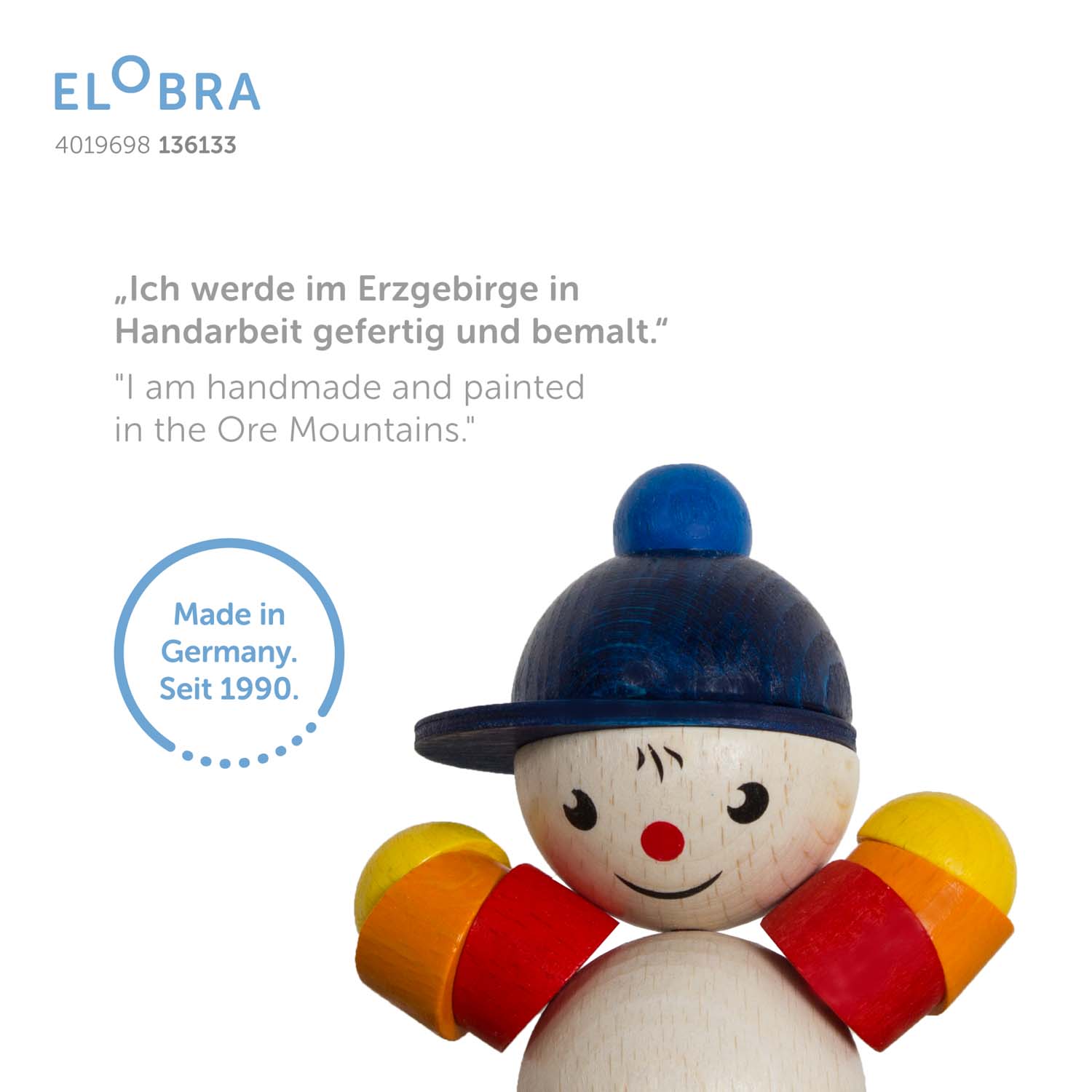 Elobra Kids Luftschiff Joe Deckenleuchte Holz Schlummerlicht