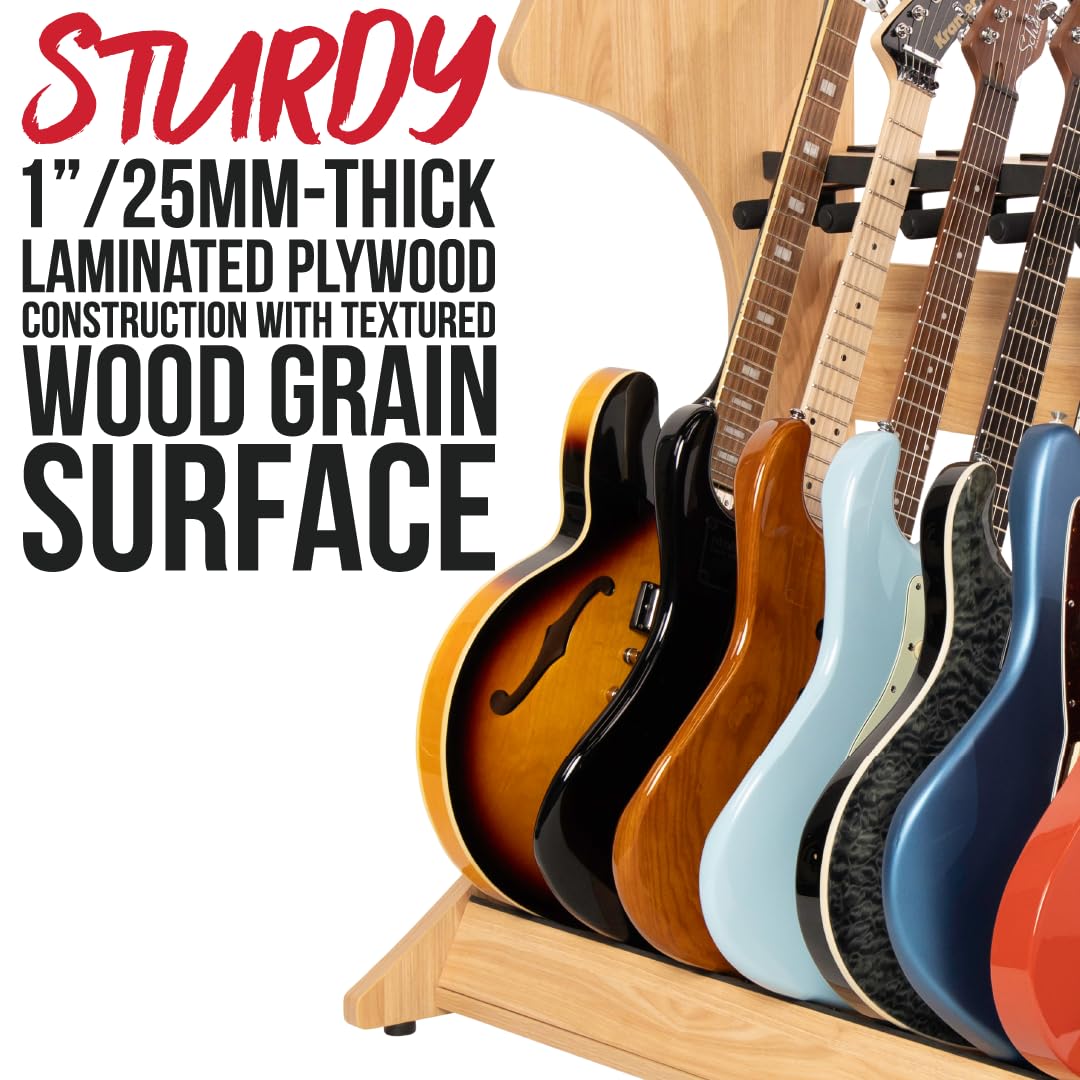 Gator Frameworks Elite Gitarrenständer Holz 5 Gitarren Schwarz