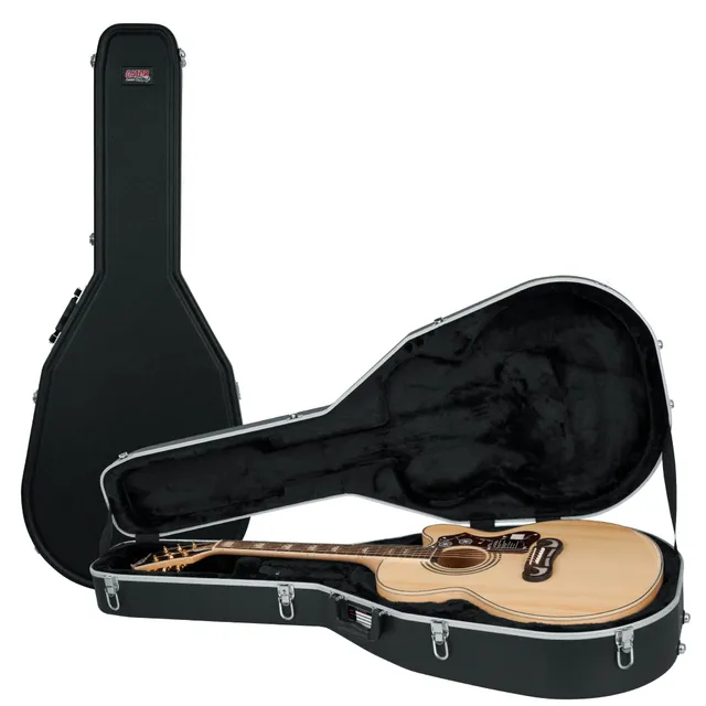 Gator GC-Jumbo Gitarrenkoffer Jumbo Akustik ABS schwarz