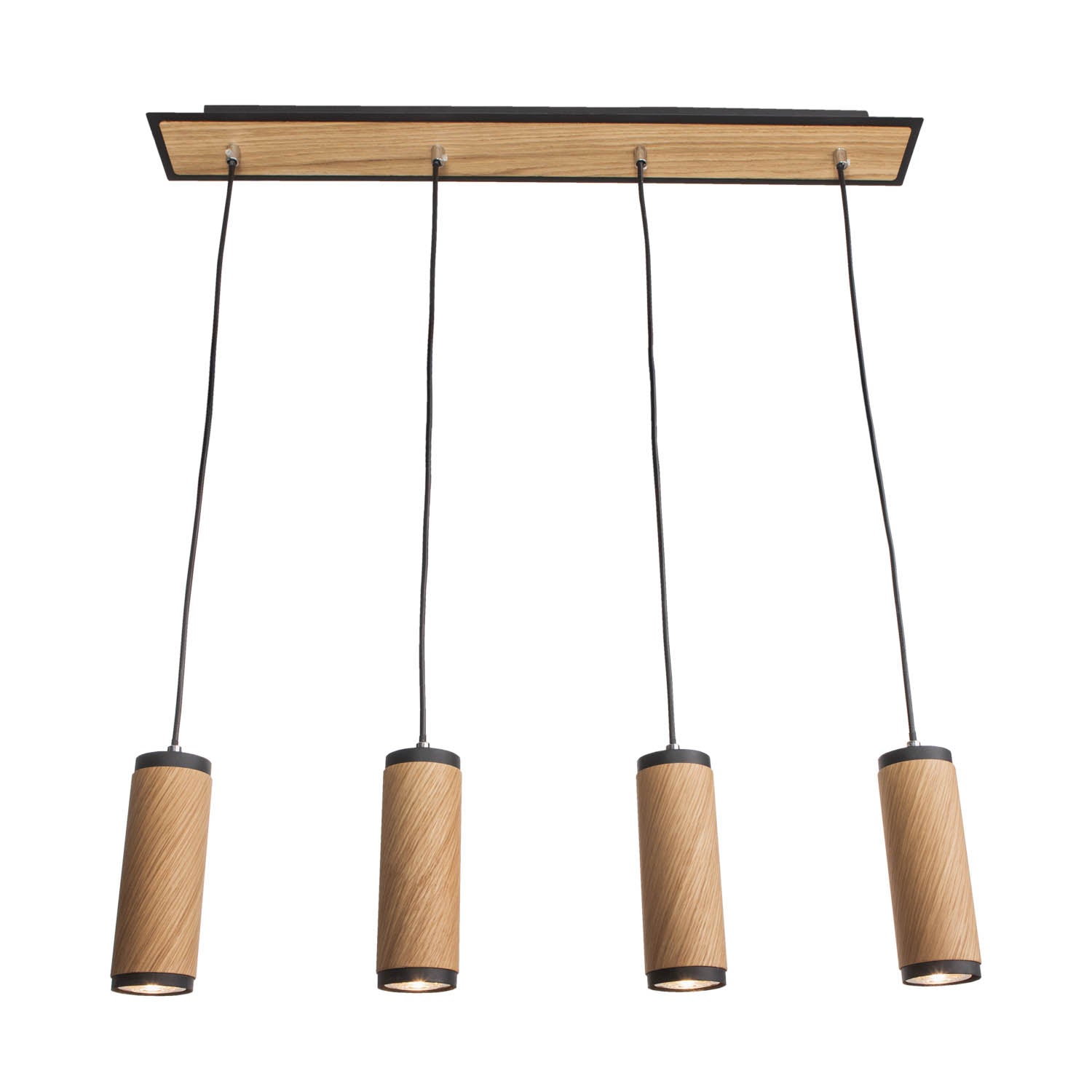 Elobra Living Bolivia 4 Pendelleuchte Asteiche GU10 150cm