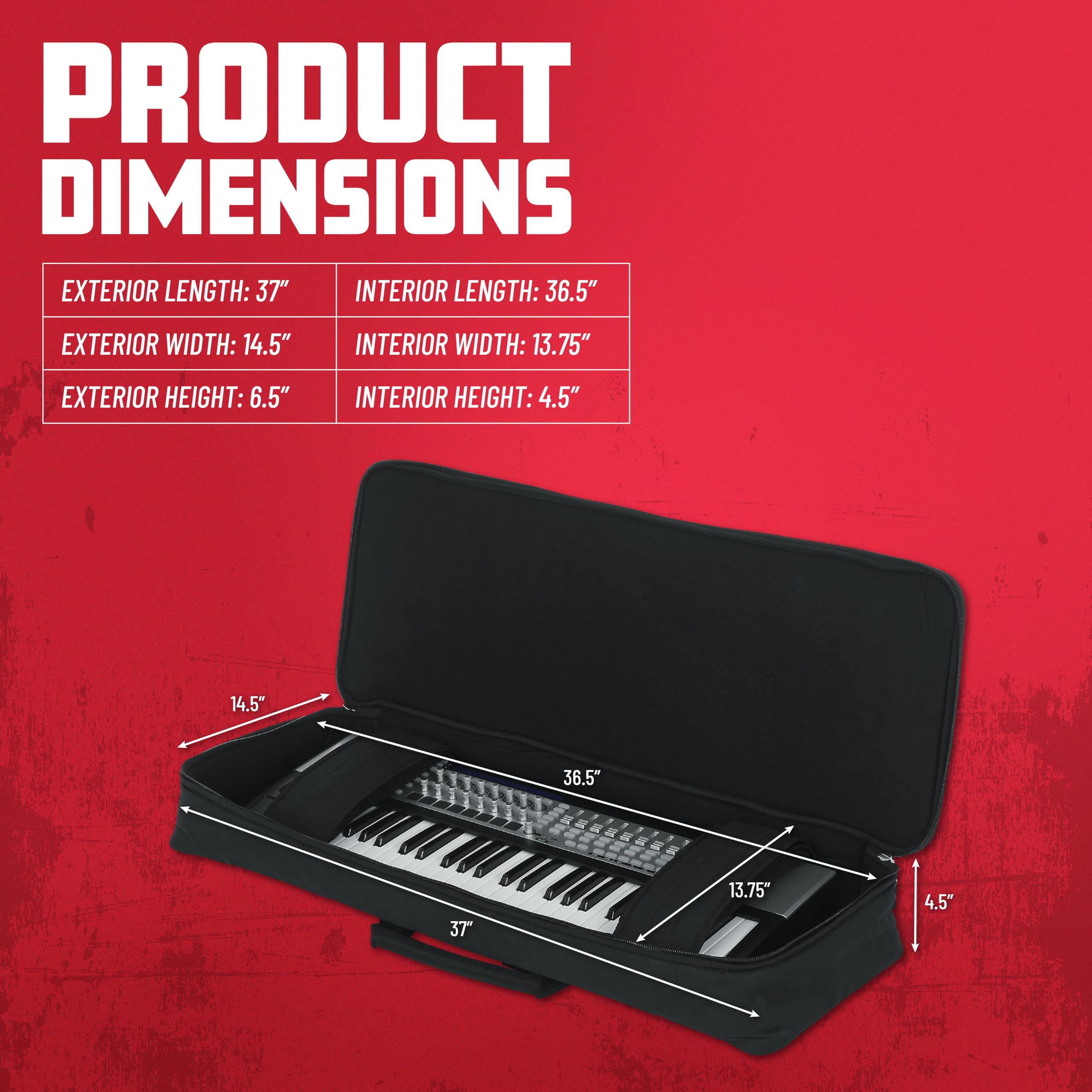 Gator Keyboards GKB-49 Gigbag 49-Tasten schwarz