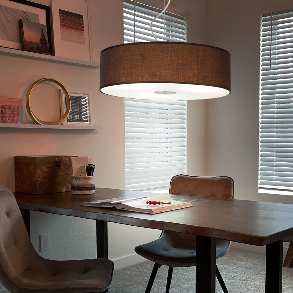 Ledar Lemgo Pendelleuchte 3xE27 Stahl Braun