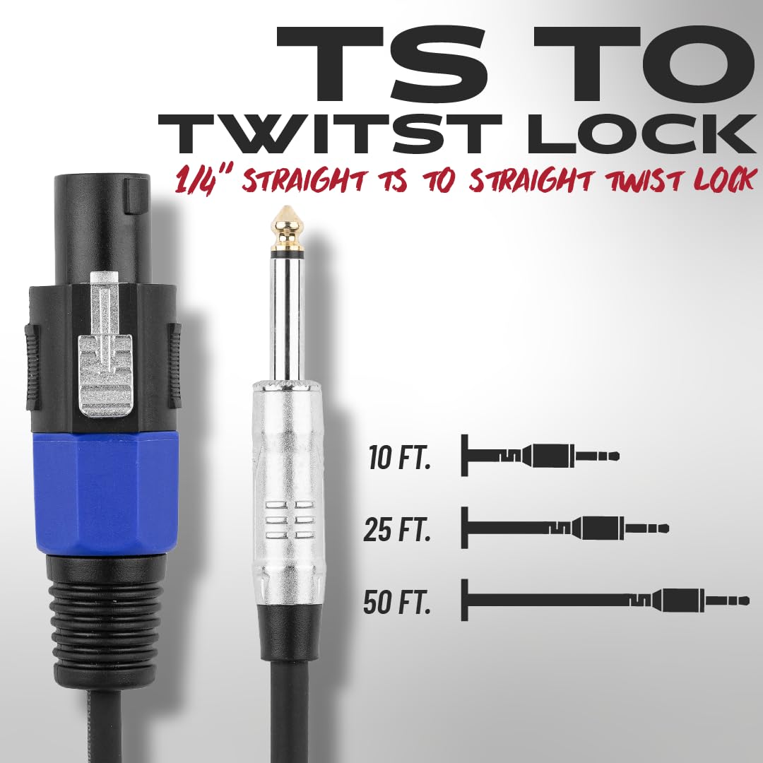 Gator Cables GCWB-SPK-10-1TL Audiokabel 3 m Twist Lock