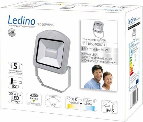 Ledino Charlottenburg 50SN LED-Strahler silber 4000K dimmbar