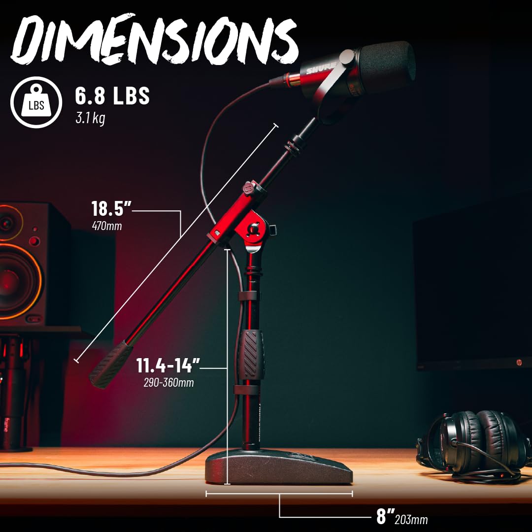 Gator Frameworks GFW-MIC-0821 Mikrofonständer Weighted Base Galgen