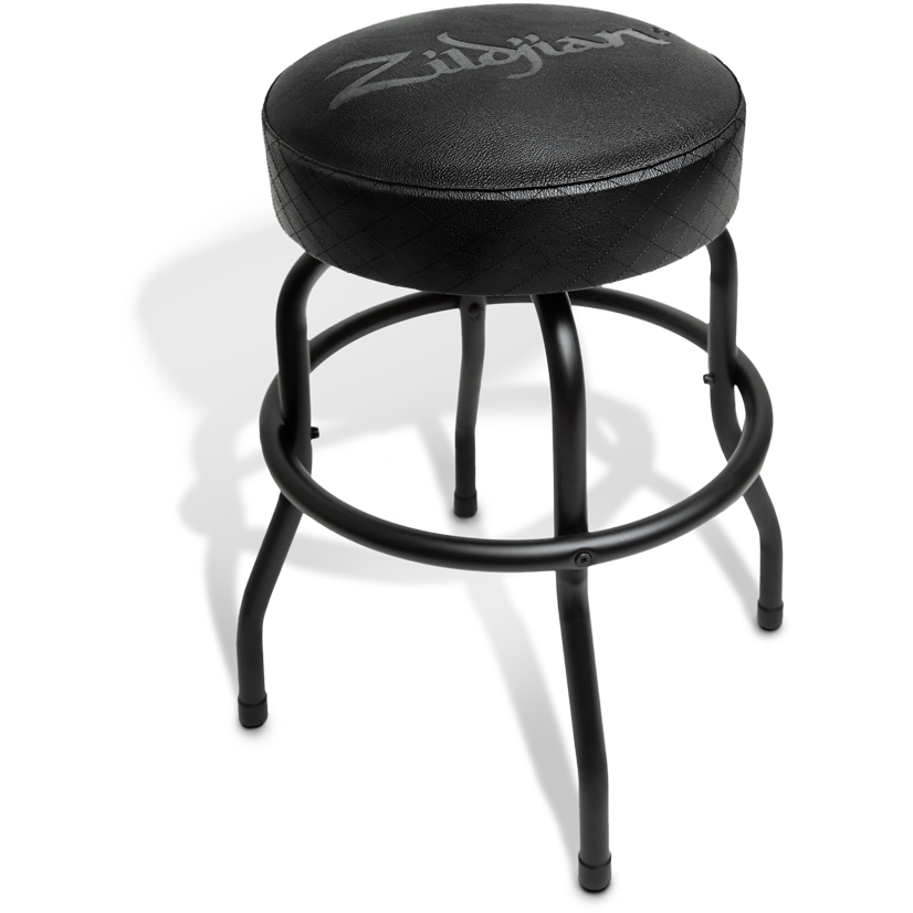 Zildjian Apparel Barhocker Schwarz Leder 24 Zoll drehbar